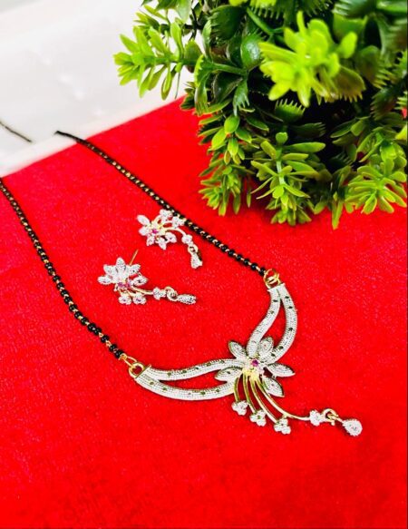 Beautiful Ad Mangalsutra With Earrings SR_2862