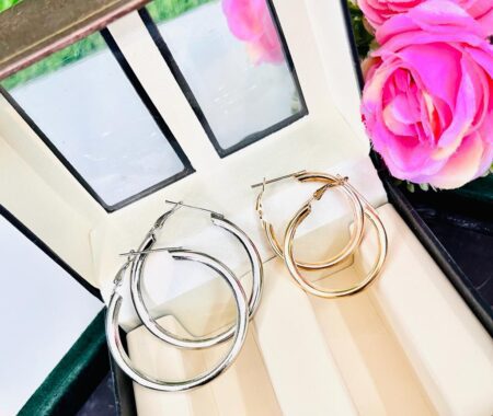 Beautiful Korean Loops Combo Silver & Golden SR_2777