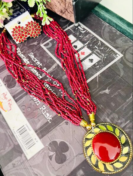 Beautiful Pedal poth with earring SR_8033