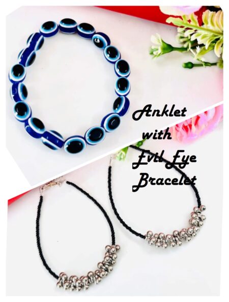Beautiful Evil Eye Bracelet With Anklet  SR_3337