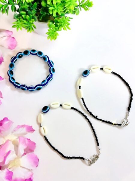 Beautiful Combo Evil Eye Bracelet & Anklet SR_3553