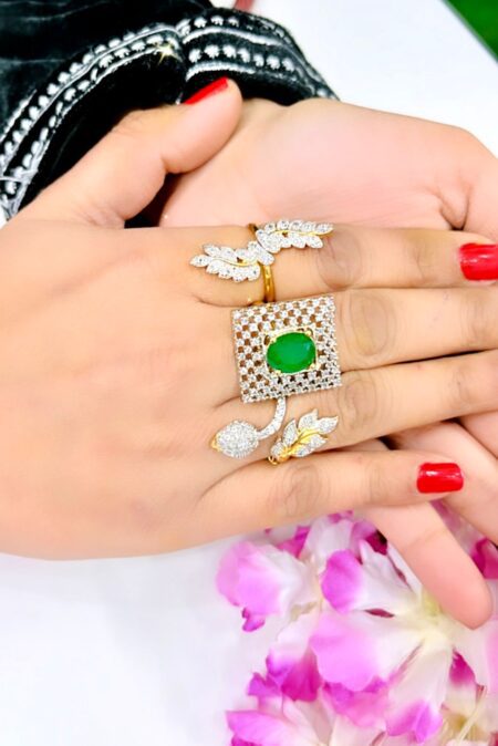 Beautiful Big Ad Rings (Pack of 3) In Random Design SR_3803