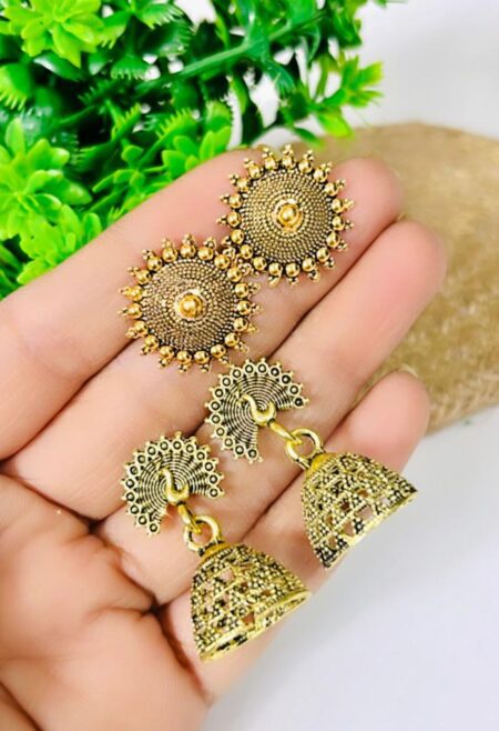 Beautiful Combo of Earrings Small Jhumki & Tops (Pack of 2) SR_3616