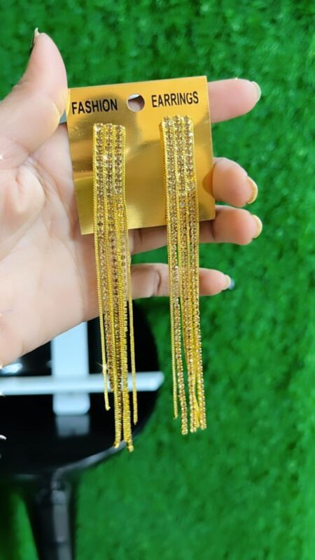 Rhinestone Dangle Drop Earrings SR_3555