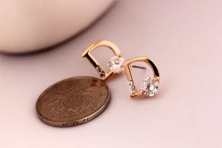 Beautiful D Shape Korean Earrings SR_4311