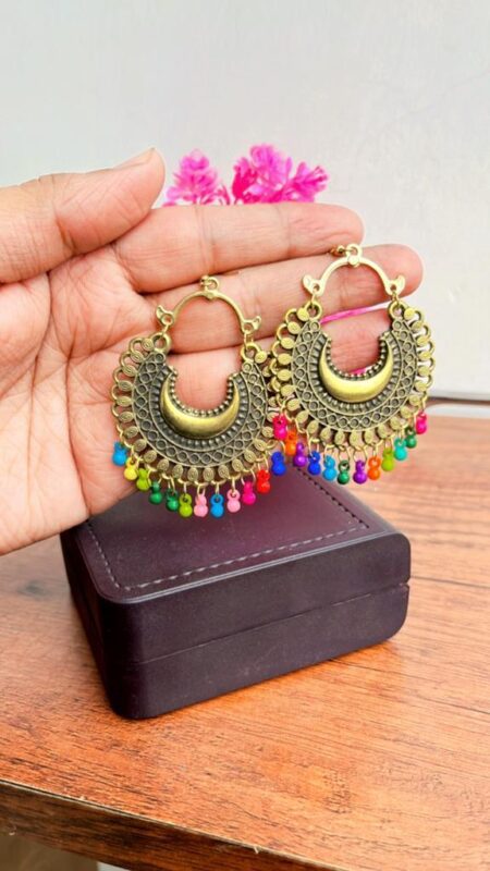 Beautiful Multi Oxidised Earring SR_4275