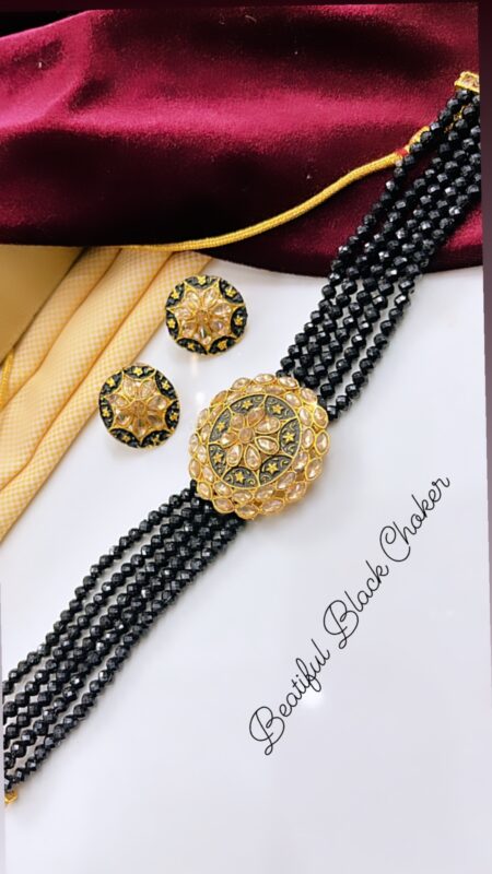 Beautiful New Choker Set With Earring SR_4369