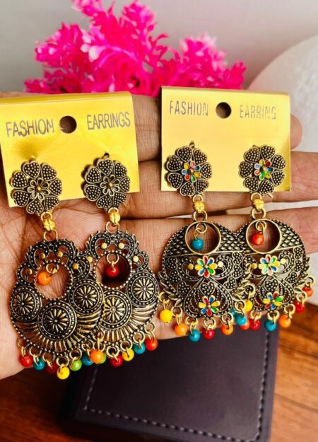 Beautiful Multi Color Oxidised Earring (Pack of 2) SR_4139