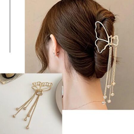 Beautiful Metal Hair Clutcher In Random Design (Pack of 1) SR_4490