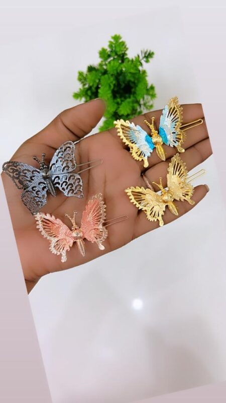 Beautiful Metal Butterfly Pins (Pack of 4) SR_4661