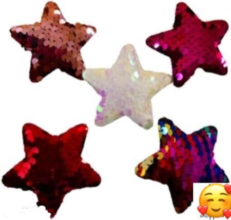 Beautiful Sequins Star Pins In Random Color (Pack of 10) SR_4834