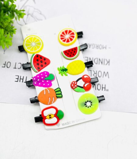 Beautiful Unicorn Ice Creame & Fruit Baby Hair Pins SR_4888