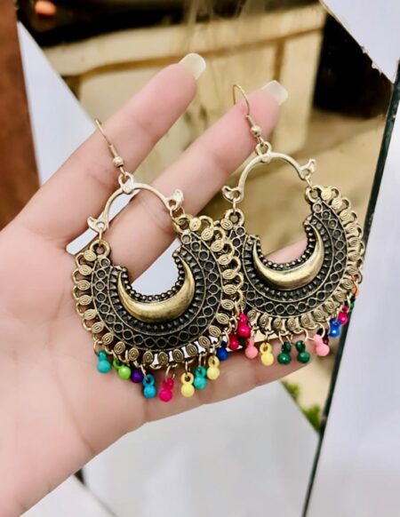 Beutiful Multi long Earring SR_8091