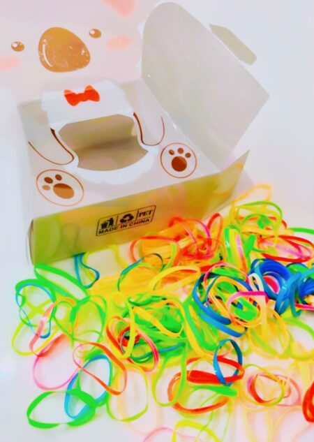 Small Elastics Stretchy Hair Tie Ponytail Hair Rubber Band - Multicolour SR_7040