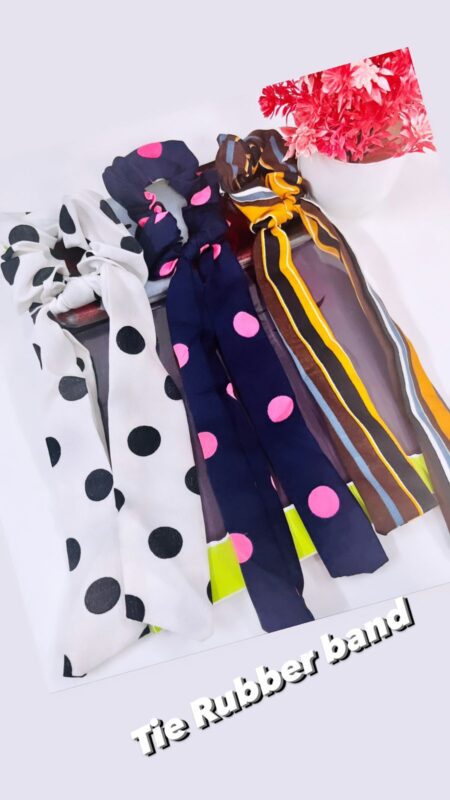 Beautiful Tie Rubber Band ( Pack of 3) SR_8052