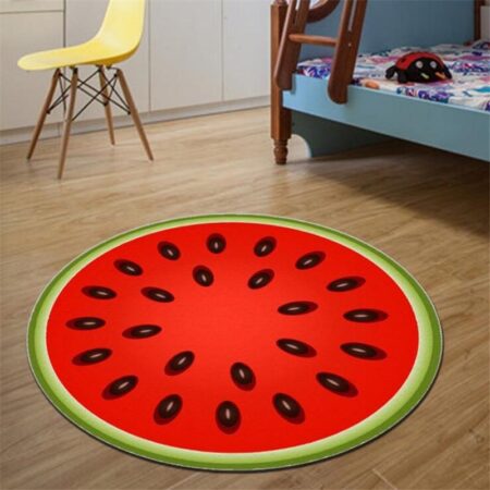 Round  Fruit  Mat for Kids Room Home Decor( random Design )SR_9096