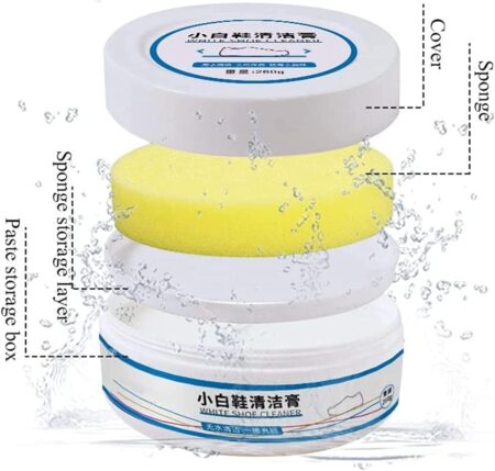 White Shoe Cleaning Cream - Sneaker Cleaner White Shoes, Remove Stains  In One Second for Leather Shoes,Sports Shoes,Canvas Shoes ( 1 Pc ) SR_9168