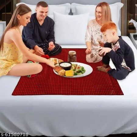 Bed Server | Food Mat | Bedsheet Protector Waterproof & Oilproof Food Mat, Multicolor, (32x32 inch), SR_20022131