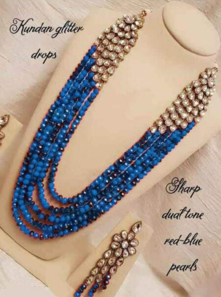 Beautifully Premium Quality Crystal Neaklace With Beautiful Earings SR_9300