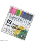 Dual Tip Brush Marker Pens2