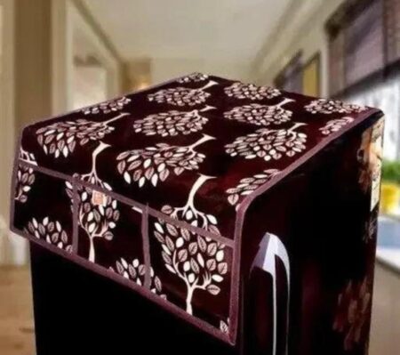 6 Pockets Fridge Top Cover ( Random Colour) SR_9367