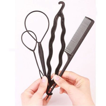 hair accessories 4pcs bun maker tool kit (1 Set) SR_9382