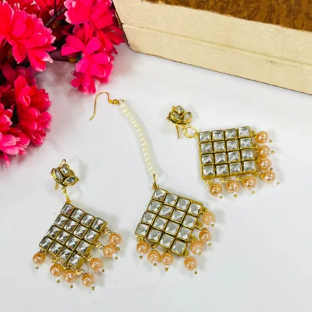 Beautiful Earings With Tika Set SR_9657