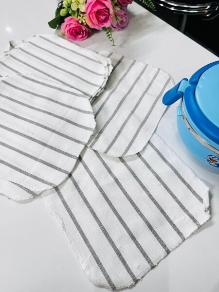 Pure Cotton Hygienic Roti Clothes Wrap, Chapati Cover, Sandwich Wrap Cloth for Tiffins(Random Colour) Pack of 12 SR_20022130