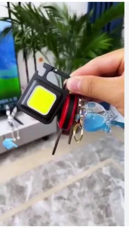 Soseelnee COB Keychain Light,Rechargeable Led Small Flashlight SR_10040