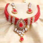 Beautiful Gold-plated Kundan Necklace Set SR_11285