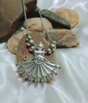 Beautiful German silver chain chokers with unique dollar design SR_11686