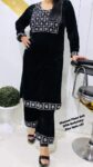 Beautiful Embroider Palazzo Suit Fitâ€™s Upto XXL Without Stole SR_11603