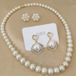 Pretty Beautifully Premium Quality Pearl Neaklace With Beautiful 2 Pairs Earings Combo Pack 💃💃💃💃💃💃💃💃💃💃💃💃 SR_15134