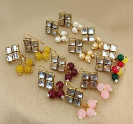 Beautiful Mirror Earrings Combo Random Color (pack of 7 ) SR_15158
