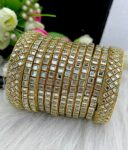 Beautifully Premium Quality Kundan Bangles Set SR_15126