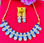 Beautiful Stone Neckline With Earrings SR_18031
