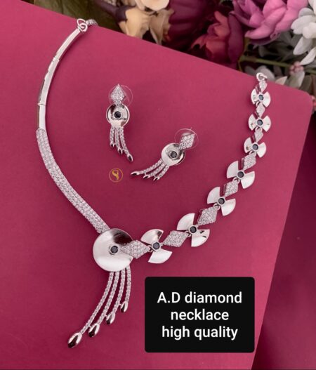 Beautiful neckline Premium quality American daimond No comparison about quality SR_16004