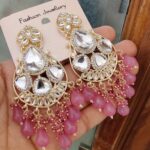 Beautifully Premium Quality Trending Kundan Earings  💃💃💃💃💃💃💃💃💃💃💃💃   SR_17056