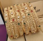 Pretty Beautifully Premium Quality Antique Gold Plated Bangles Combo Pack  Size 2-4 2-6 And 2-8 Available  💃💃💃💃💃💃💃 SR_18071