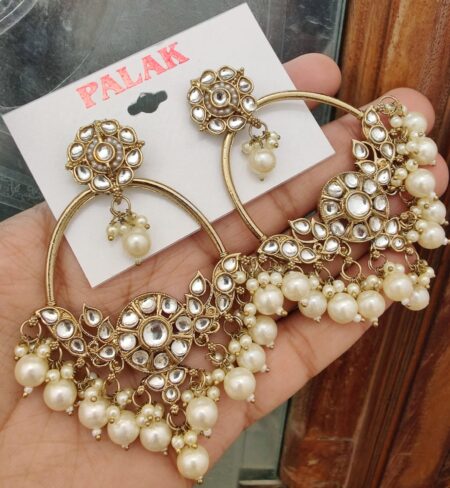 Pretty Beautifully Premium Quality Trending Kundan Bali Earings  💃💃💃💃💃💃💃 SR_18083