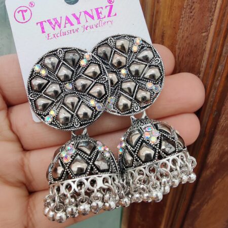 Pretty  Premium Quality Summer 🏝️ ⛱️ Trending Oxidised Jumkie Earings 💃💃💃💃💃💃💃💃💃💃💃💃 SR_18876