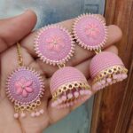 Pretty Beautifully Premium Quality Jumkie Earings With Beautiful Tika 💃💃💃💃 SR_18922