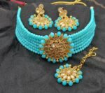 Beautiful Crystal Choker Jewellery Set SR_18972