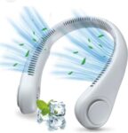 Beautiful Hewan Neck Fan, Rechargeable Hands Free Bladeless Personal Mini Fan, 3 Speeds Modes 48 Air Outlet, USB Desk Fan Table Fan, Wearable Portable Fan (Multicolor) SR_19187