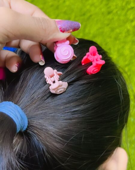 5 Pc Bautiful Girls Plastic Candy Shape Hair Clips SR_18988