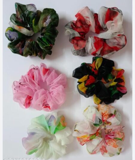 Luxury 6 pcs Organza Oversized Scrunchie for women girls SR_19085