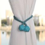 CURTAIN TIEBACKS- POLYESTER WINDOW CURTAIN TIEBACKS CLIPS WITH STRONG MAGNETIC TIE BAND(SET OF 2) SR_19152