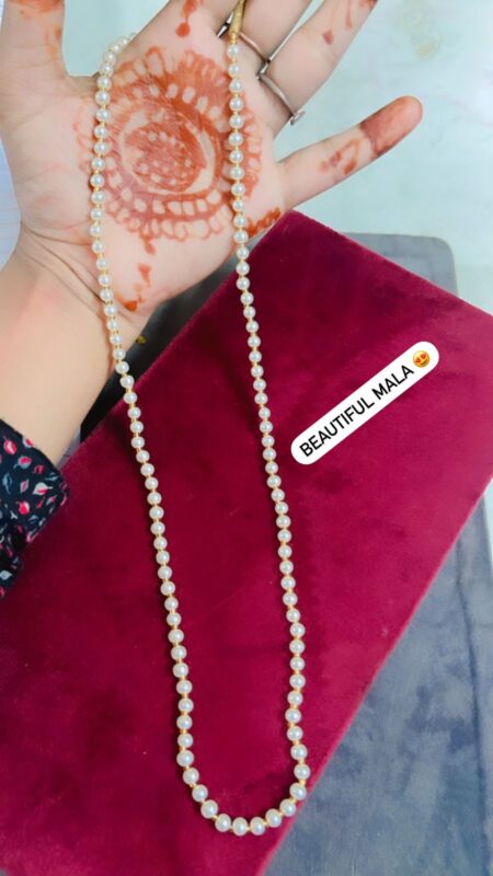 Beautiful Gold Plated Single Lined Mala with Moti SR_19122