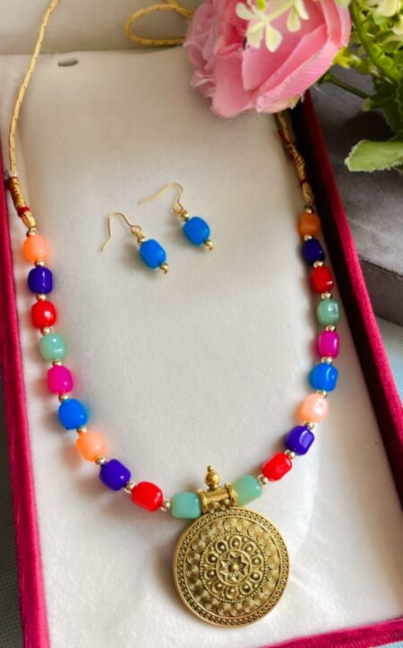 Beautiful Multicolor Necklace SR_19438