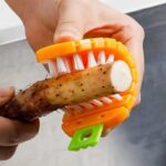 Fruit and Vegetable Cleaning Brushes Carrot Pattern for Washing Carrot Potato Root Scrubber Food Kitchen Cleaning SR_20088